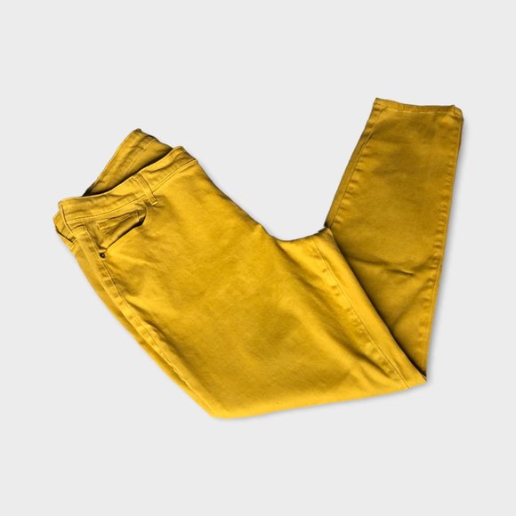 Old Navy Women's Skinny Jeans - Mustard Yellow - Picture 2 of 7